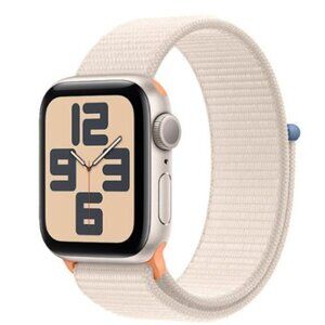 Apple Watch SE (2nd Generation) NEW 40mm Aluminum Case Sport Loop - Starlight